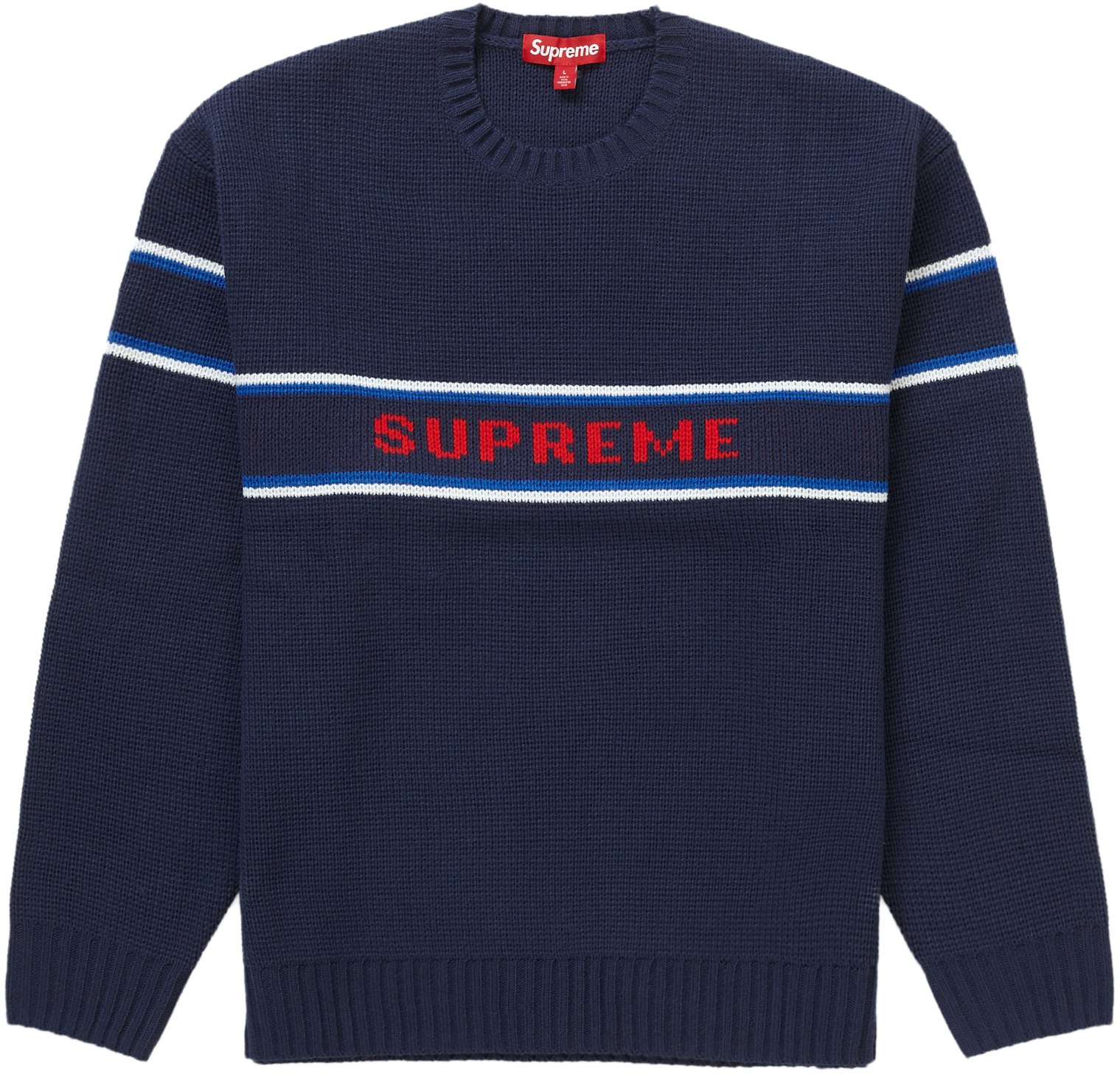 オンライン再販業者 Supreme 23FW Blow Sweaterブロー セーター 紺 L ...