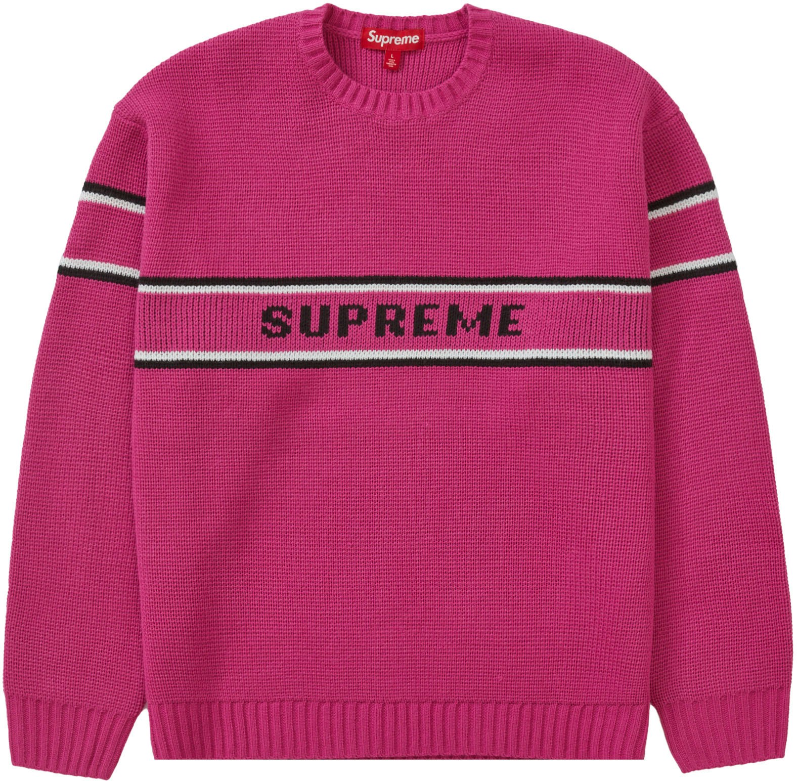 Supreme Chest Stripe Sweater \