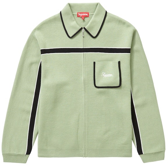 supreme-chest-stripe-zip-up-cardigan-dusty-green