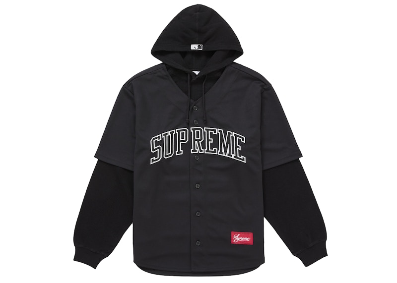 Supreme Chicago White Sox Hooded Baseball Jersey Black
