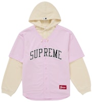 Supreme Chicago White Sox Hooded Baseball Jersey Pink Supreme Chicago White Sox Hooded Baseball Jersey Pink