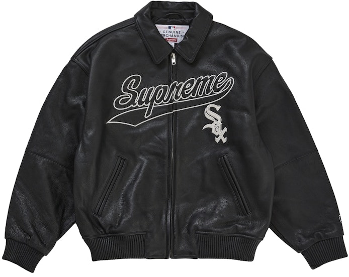 supreme-chicago-white-sox-leather-varsity-jacket-black