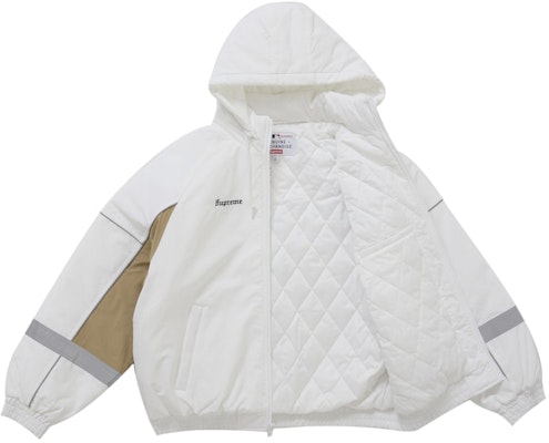 Supreme 芝加哥白袜队棒球场夹克 白色 Order Supreme 芝加哥白袜队棒球场夹克 白色