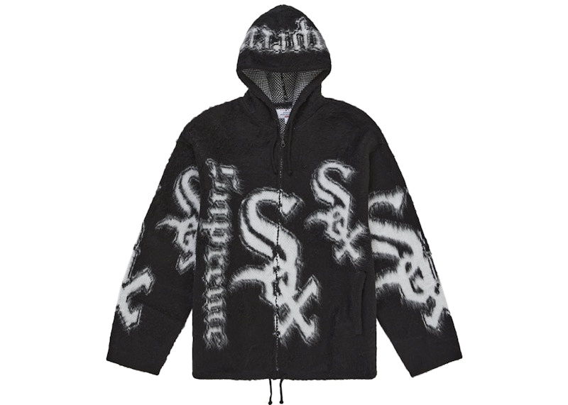 Supreme Chicago White Sox Zip Up Hooded Sweater Black