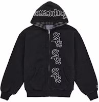 Supreme Chicago White Sox Zip Up Hooded Sweatshirt Black Supreme Chicago White Sox Zip Up Hooded Sweatshirt Black