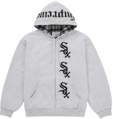 Supreme 芝加哥白襪連帽拉鍊衛衣 灰色 Buy Supreme 芝加哥白襪連帽拉鍊衛衣 灰色