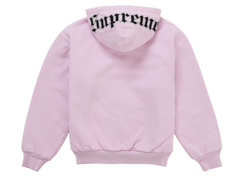 Lookbook Supreme Chicago White Sox Zip Up Hooded Sweatshirt Light Pink