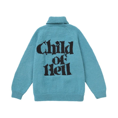 Supreme Child of Hell Cowichan Sweater Blue