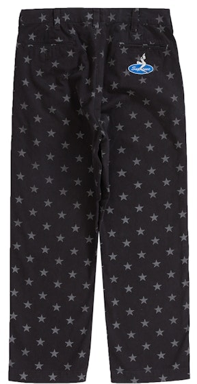 supreme-chino-pant-black-stars
