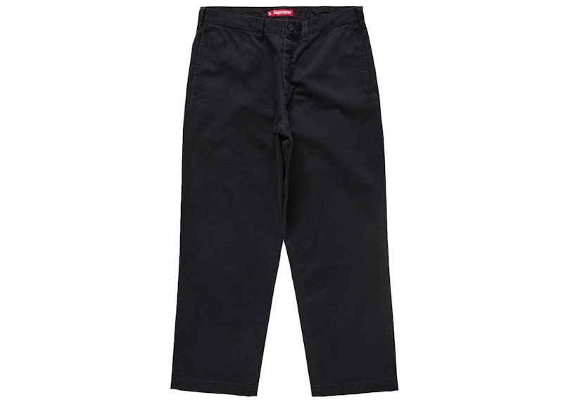 Buy Supreme 斜紋棉褲 (FW24) 黑色