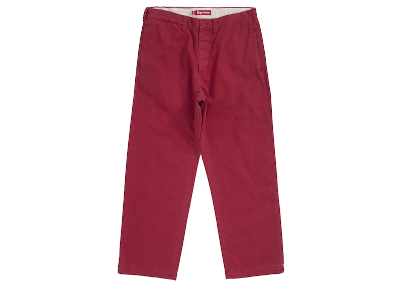 Supreme Chino Pant (FW25) Red