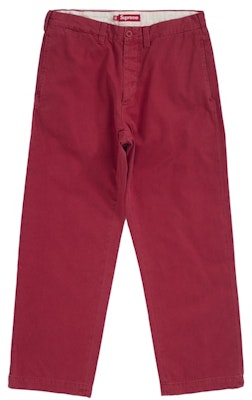 Supreme Chino Pant (FW25) Red Buy Supreme Chino Pant (FW25) Red
