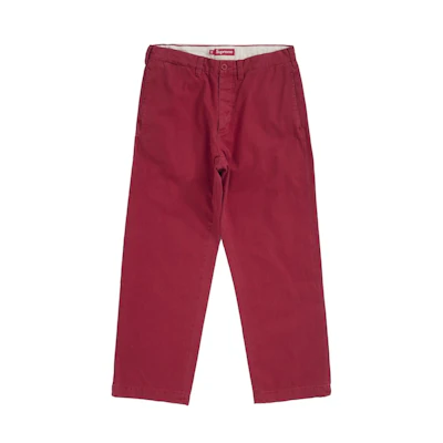 Supreme Chino Pant (FW25) Red