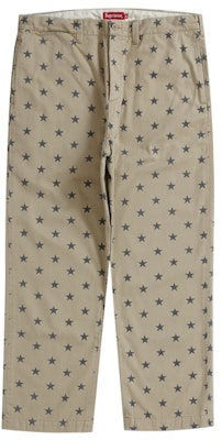 Supreme Celana Chino 'Khaki Stars' Order Supreme Celana Chino 'Khaki Stars'