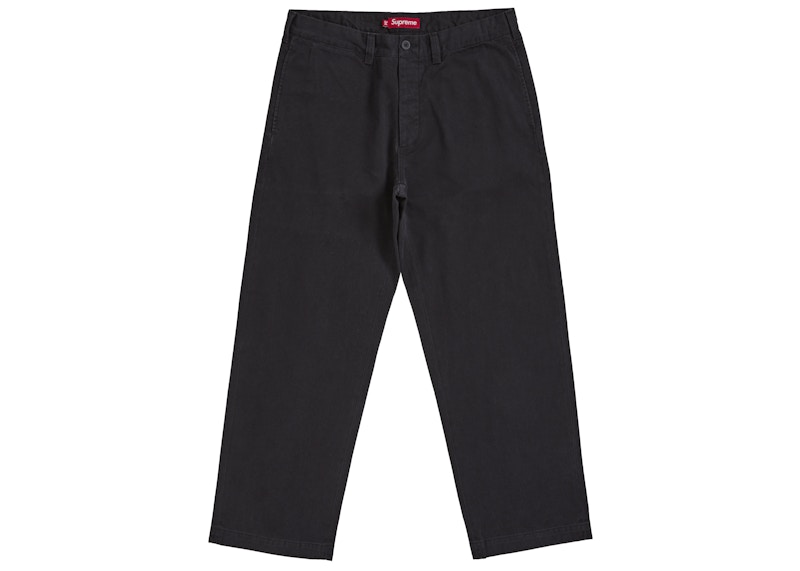 Buy Supreme Chino Celana Panjang (SS25) Hitam