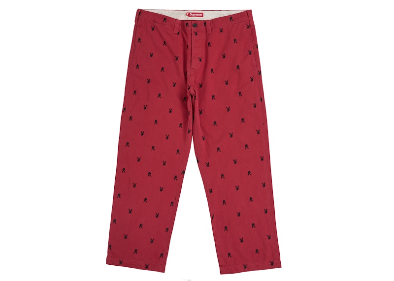Supreme Chino Pant (SS26) Red Playboy