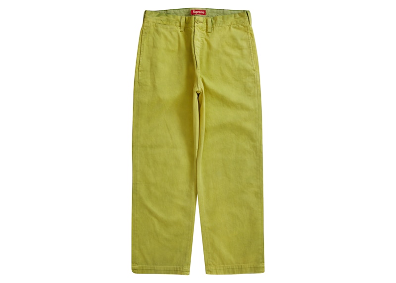 Supreme Chino Pant Washed Green