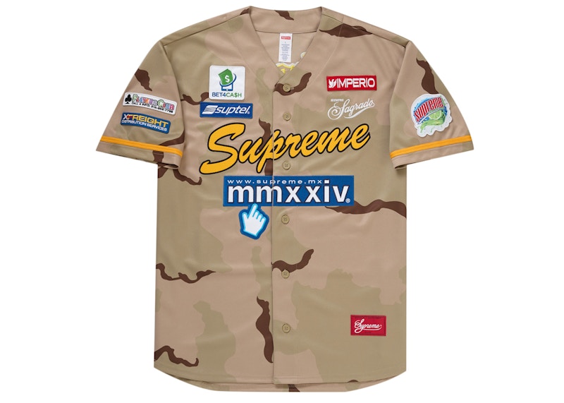 Supreme Chosen One Baseball Jersey Desert Camo