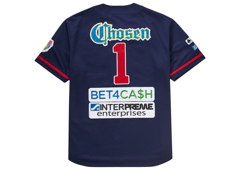 Order 슈프림 초즌 원 네이비 야구 저지