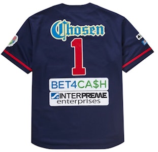 Supreme Chosen One Baseball Jersey Biru Tua Navy Order Supreme Chosen One Baseball Jersey Biru Tua Navy