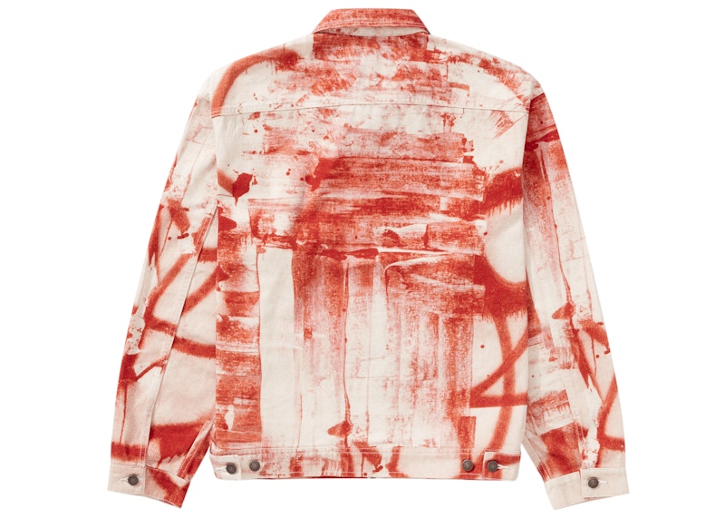 Supreme Christopher Wool Denim Work Jacket Red 圖 2
