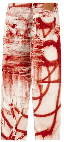 supreme-christopher-wool-regular-jean-red