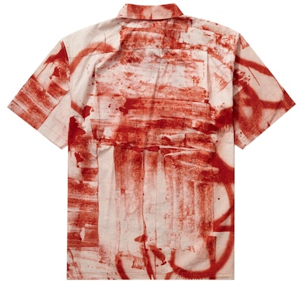 Camisa Roja Supreme Christopher Wool Manga Corta. Order Camisa Roja Supreme Christopher Wool Manga Corta.