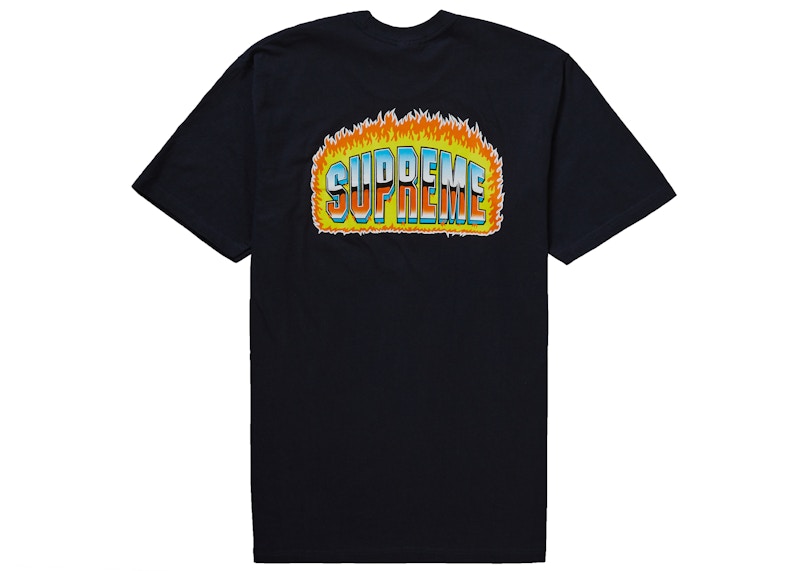 Order Supreme 镀铬T恤 深蓝色