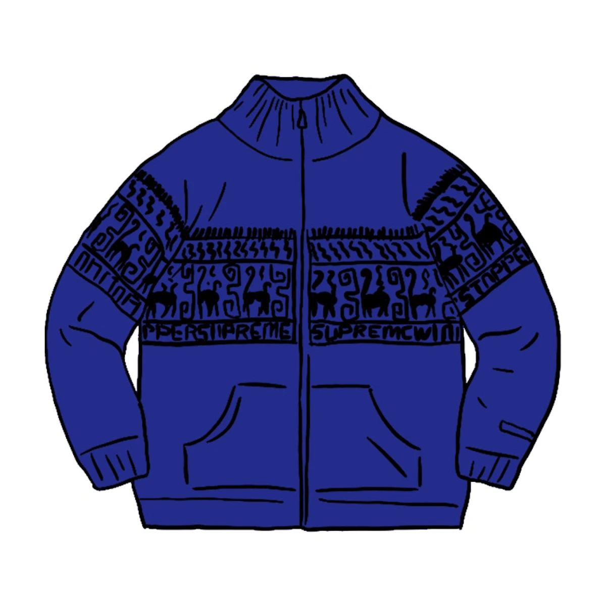 Buy Supreme Chullo Windstopper Zip Up Sweater Blue - Novelship Buy Supreme Chullo Windstopper Zip Up Sweater Blue - Novelship