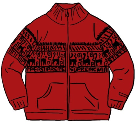 Supreme Chullo Windstopper Zip Up Sweater Red Buy Supreme Chullo Windstopper Zip Up Sweater Red