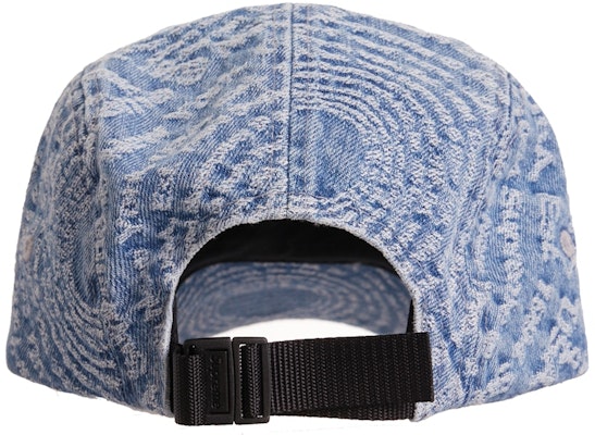 Supreme Circles Jacquard Denim Camp Cap Blue Order Supreme Circles Jacquard Denim Camp Cap Blue