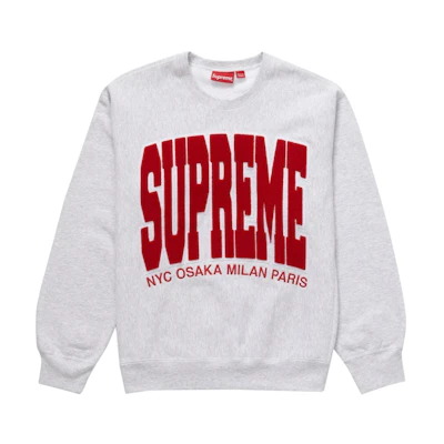 Supreme Cities Arc Crewneck Ash Grey
