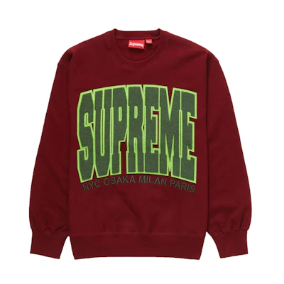 Supreme Cities Arc Crewneck Cardinal