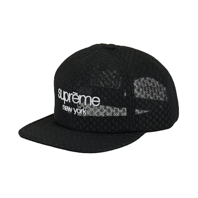 Supreme Classic Logo Air Mesh 6-Panel 'Black'