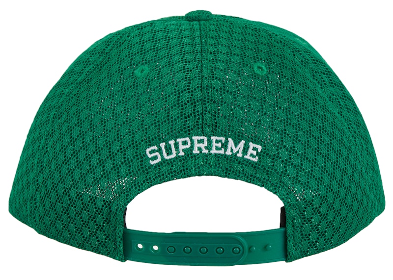 Order Supreme经典Logo空气网眼6片帽'绿色'