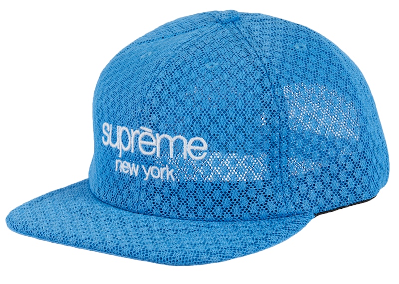 Buy Supreme Classic Logo Air Mesh 6-Panel 'Light Blue' - Novelship