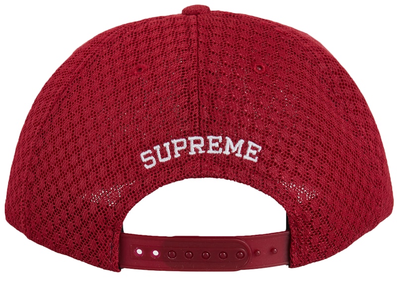 Order Supreme Logo Klasik Air Mesh 6-Panel 'Merah'