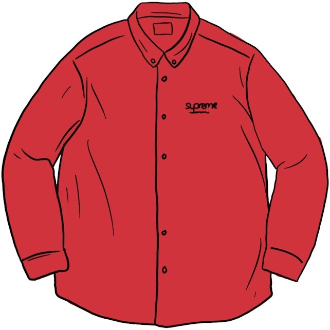 supreme-classic-logo-denim-shirt-red
