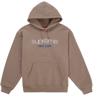 Sudadera con Capucha Supreme Classic Logo Marrón. Buy Sudadera con Capucha Supreme Classic Logo Marrón.