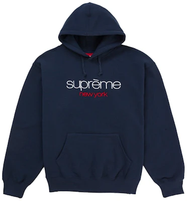 Supreme Classic Logo Hoodie Biru Laut Buy Supreme Classic Logo Hoodie Biru Laut