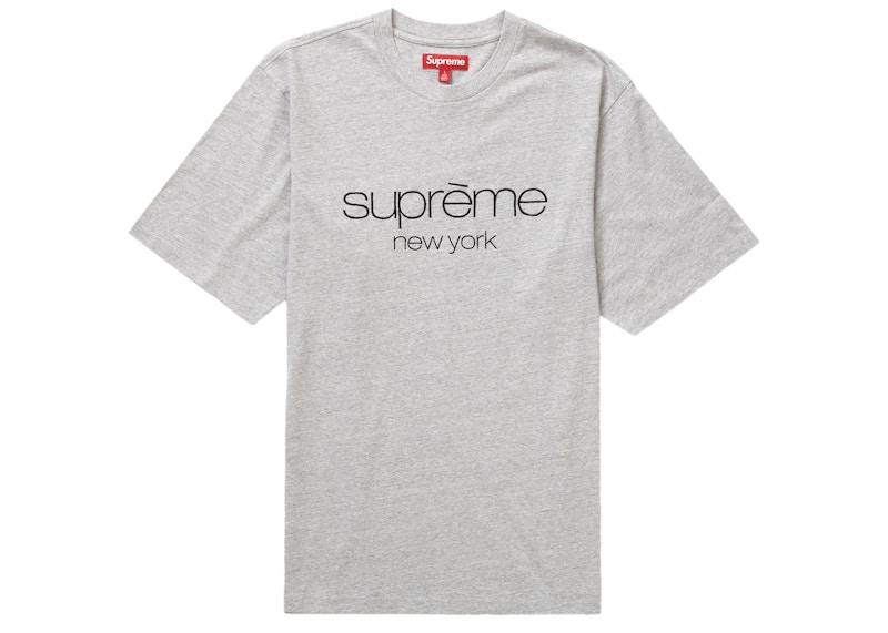Supreme Classic Logo S/S Top Heather Grey