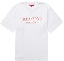 Supreme Classic Logo S/S Top White