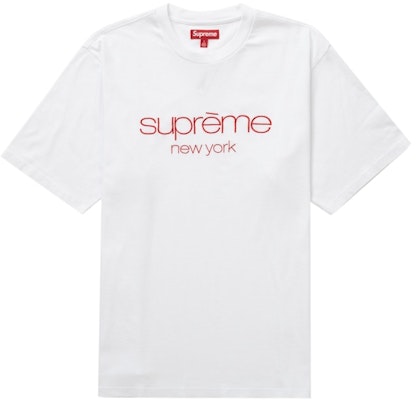 Supreme Classic Logo S/S Top White Buy Supreme Classic Logo S/S Top White
