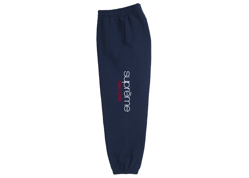 Order 슈프림 클래식 로고 스웻팬츠 네이비