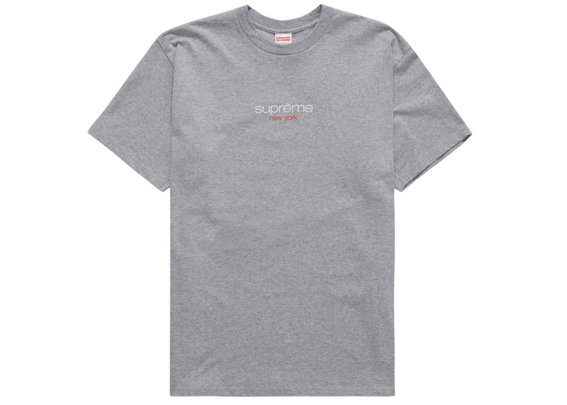 Supreme Classic Logo Tee 'Heather Grey'