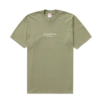 Supreme Classic Logo Tee 'Light Olive'