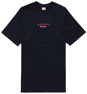 Supreme Classic Logo Tee 'Navy' Buy Supreme Classic Logo Tee 'Navy'