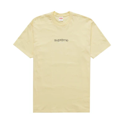 Supreme Classic Logo Tee 'Pale Yellow'