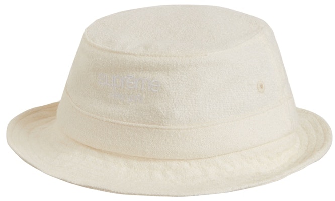 至尊經典標誌白色毛巾布漁夫帽 Buy 至尊經典標誌白色毛巾布漁夫帽