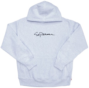 至高經典手寫字母連帽衛衣 灰燼色 Buy 至高經典手寫字母連帽衛衣 灰燼色